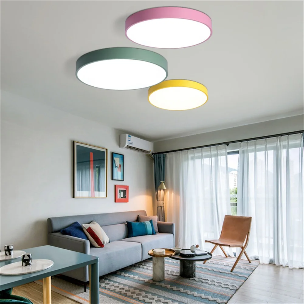 Us 7 46 35 Off Led Ceiling Lights 5cm Super Thin Round Lamp Macaron Color Home Decor Modern House Lighting Fixture In Us 7 46 35 Off Led Ceiling Lights 5cm Super Thin Round Lamp Macaron Color Home Decor Modern House Lighting Fixture In