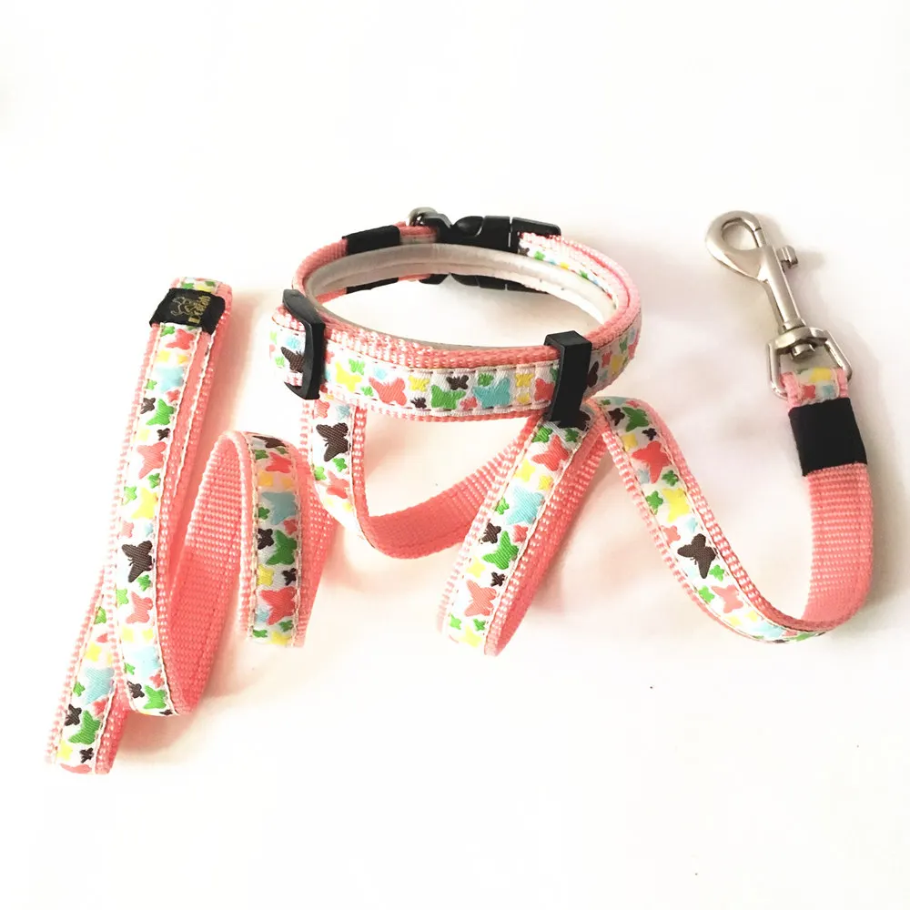 Buy Nylon Pet Leash and Collar Set Puppy Dog Collars