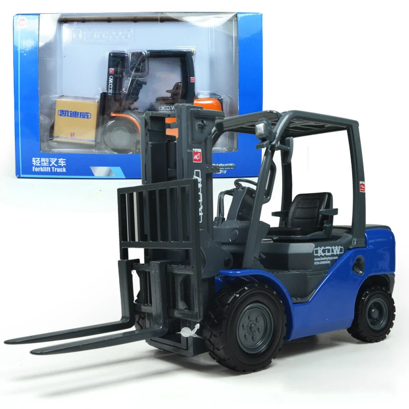 

Random color of light forklift model of 1/20 alloy toy engineering vehicle Die casting model toddler boy toys christmas gift