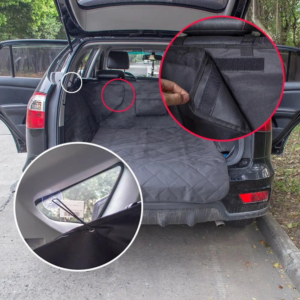 

Non-slip Waterproof Pet Car Back Seat Cover Protector Mat for Trunk SUV Pet Supply Dog Cargo Liner Safety Hammock