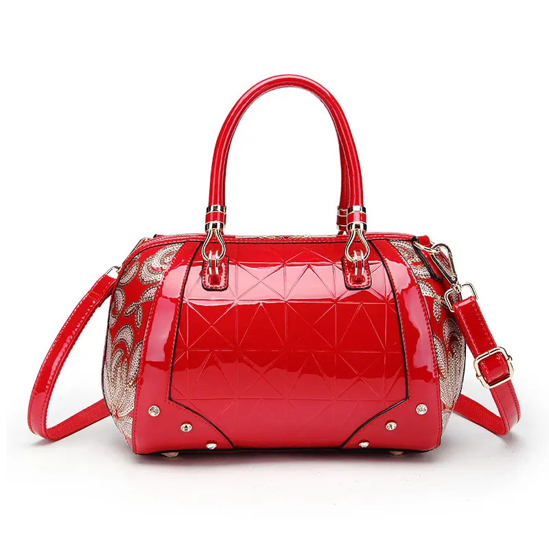 2018 Women Patent Leather Messenger Bags Shoulder Bags luxury handbag