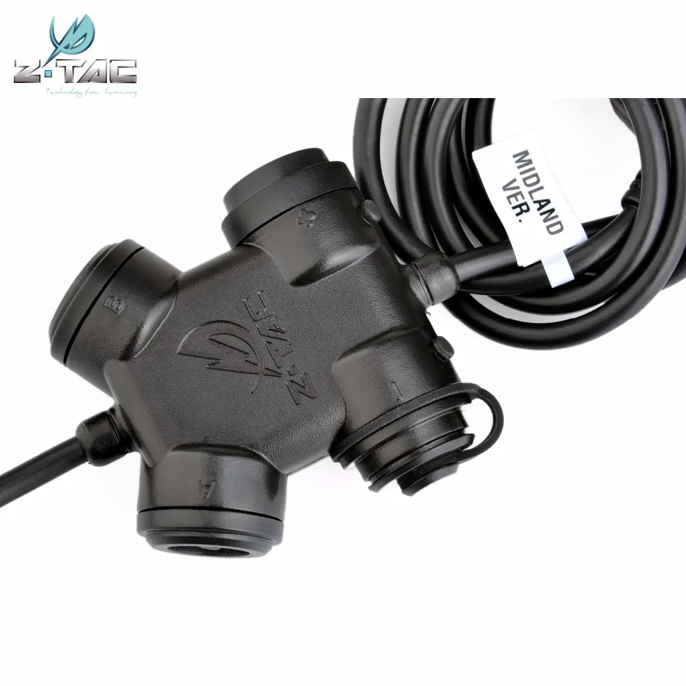 Fone de Ouvido Tático Silynx Clarus Ztac Airsoft Acessórios Kenwood Softair Militar Midland Rádio Adaptador Z130 z Ptt 9 High Quality Esporte e Lazer