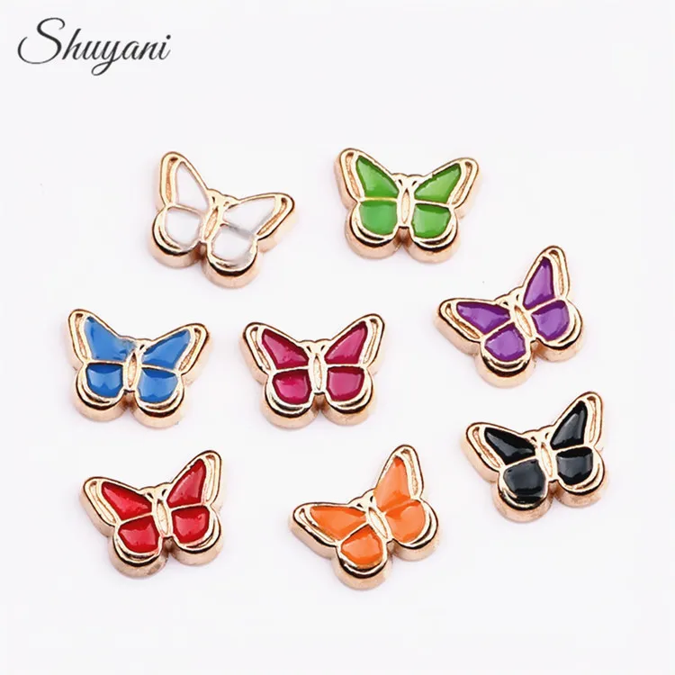 20pcs-lot-Wholesale-Mix-Enamel-Butterfly-Charms-Animal-Butterfly-Floating-Locket-Charms-fit-Living-Memory-Locket