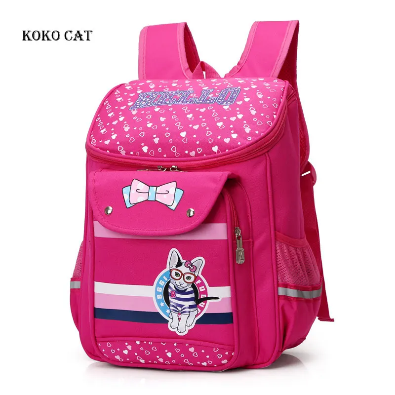 

6-12 Years Old Children's Backpack Kids Cartoon School Bags for Boys Anime bags for Girls Ultra Light Student Backpack Oxford