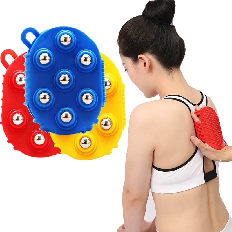 Handheld Massage Ball Roller Tools 360 Degree Spin 7 Piece Steel Ball Roller Slimming Body