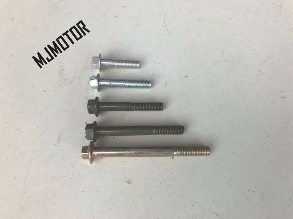 

M8 Bolt 40 50 60 75 95mm For Chinese Auto car Honda QJ Keeway Yamaha Kawasaki Suzuki Scooter Motorcycle ATV Moped screw part