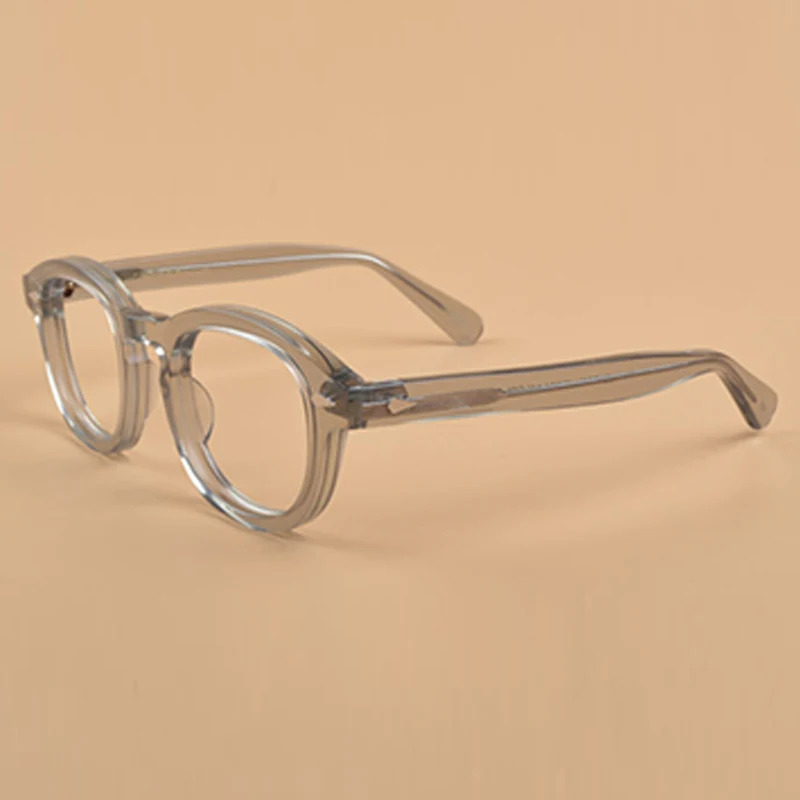 Eyeglasses Frame Men Women Computer Optical Johnny Depp Glasses With Case&Box Vintage Spectacle Frame For Male Clear Lens QF163
