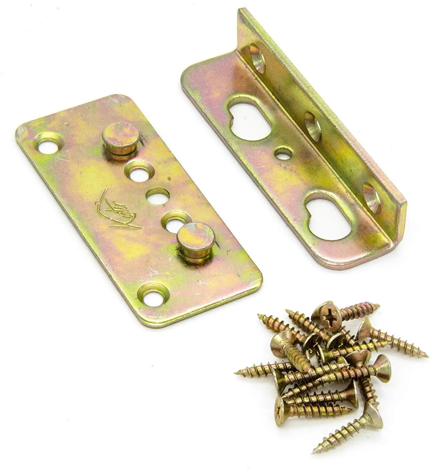2PCS Metal Bracket 25 Recess Antique Brass 2PCS Metal Bracket 25 Recess Antique Brass