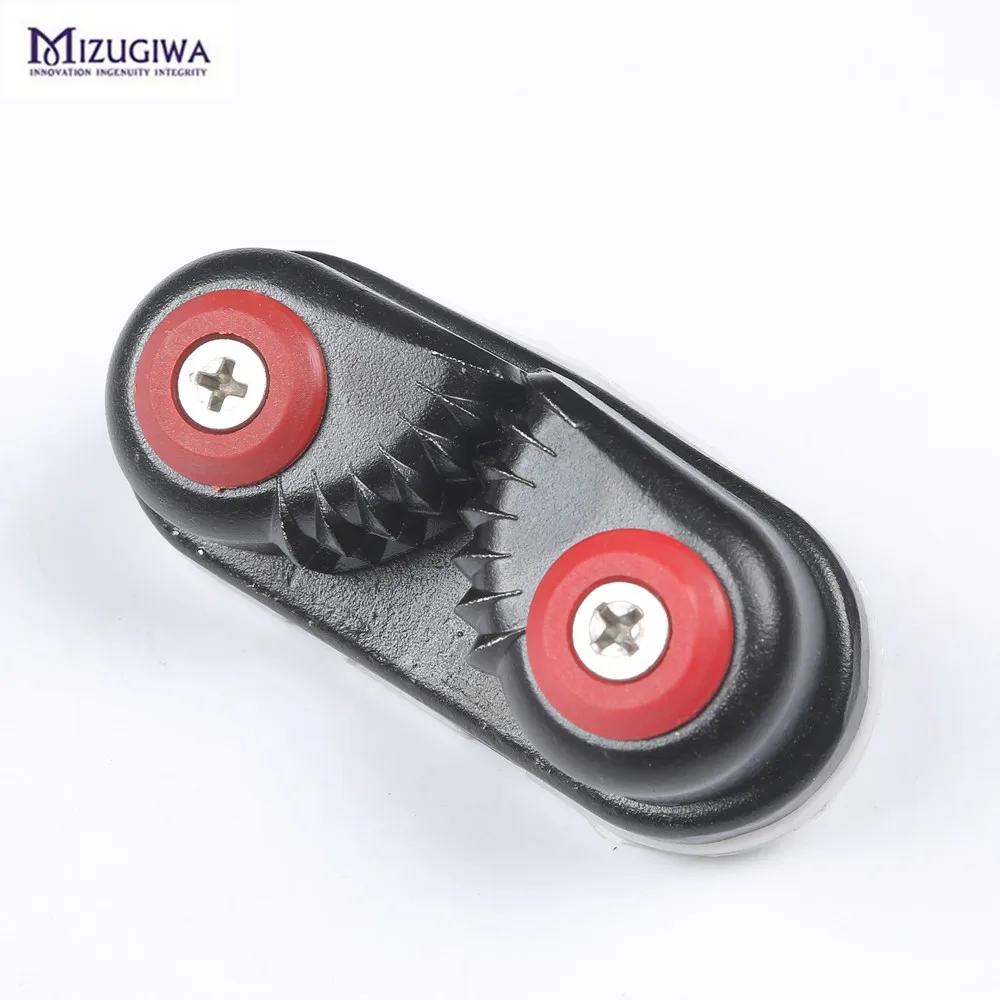 

Mizugiwa Black Boat Sailing Composite Sailboat Ball Bearing Cam Cleat Fast Entry Cam Cleat for Line Sizes Upto 5/8-Inch, 16mm
