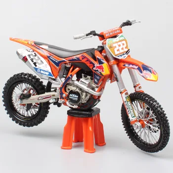 

1/12 KTM 350 SXF SX-F motocross riders 222 Tony Cairoli MX1 scale Motorcycle Diecast model miniature redbull & vehicle toys cars
