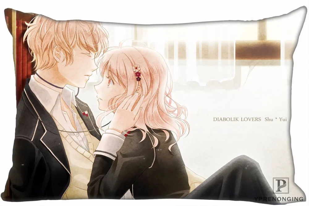 На заказ Diabolik. Lovers. Привидениями. Темные прямоугольные Наволочки на молнии Наволочки 35x45,40x60 см(односторонний принт) 180516-15