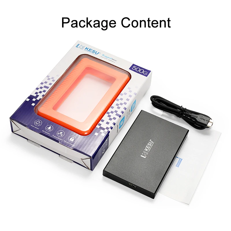 Кесу внешний жесткий диск USB3.0 HDD 80 ГБ 120 Гб 160 Гб 250 ГБ 320 500 1 ТБ 2 ТБ Портативный внешний жесткий диск HD для рабочего ноутбука