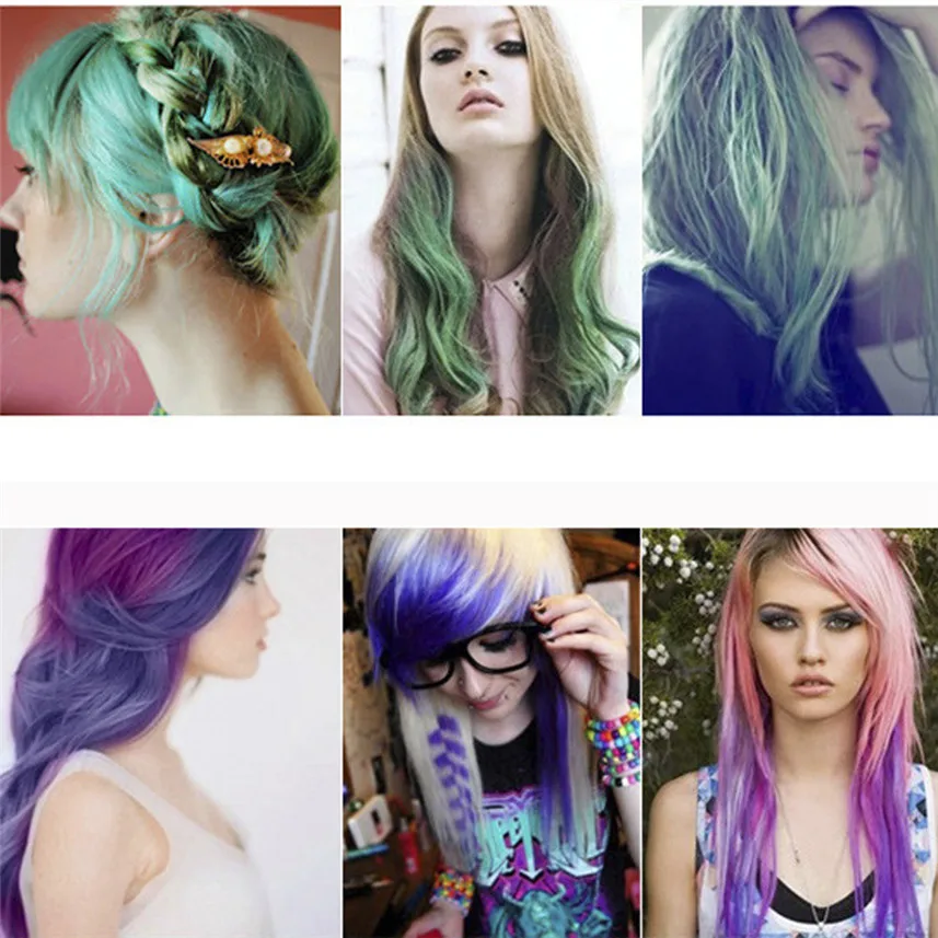 36 цветов одноразовые флуоресцентные мелки для волос для окрашивания волос JU19