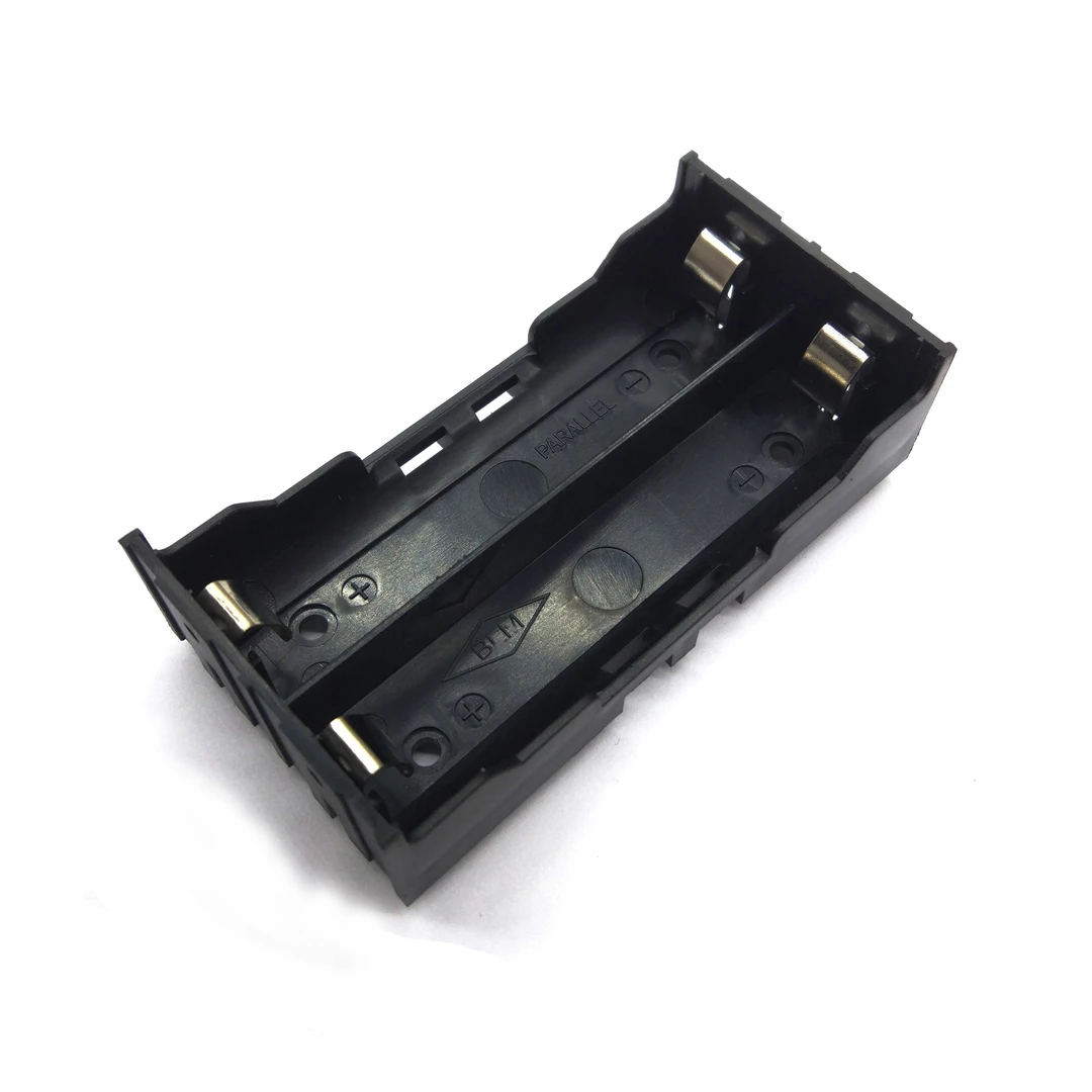 Новый DIY 18650 Батарейный держатель с контактом ящик чехол для 2X18650 3 7 V 4 перезаряжаемый аккумулятор Pins| |