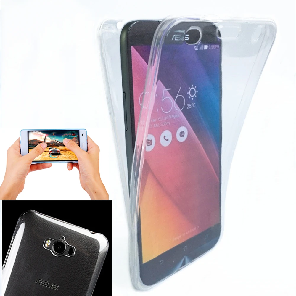 

ZC550KL Silicone Touch Full body Transparent Case for ASUS Zenfone MAX Cover Soft Phone bag Crystal Cases for ASUS ZC550KL