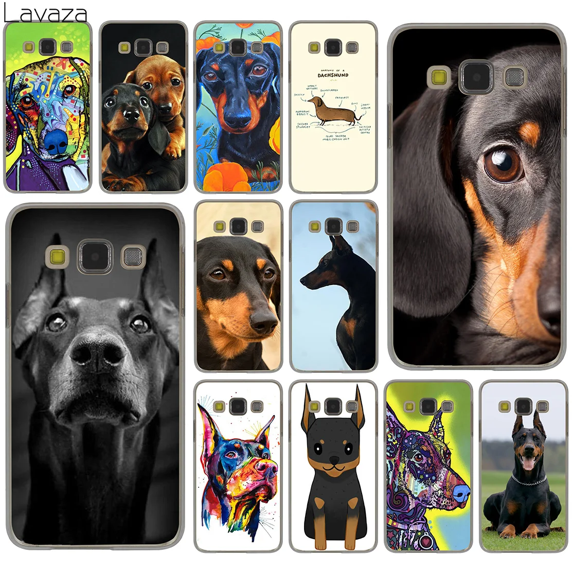 Симпатичный чехол Lavaza с таксой Doberman для Samsung Galaxy S20 Ultra S10 Lite S10E S6 S7 Edge S8 S9 Plus A51 A71 A81 A91