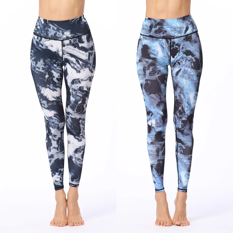 patterned sports leggings