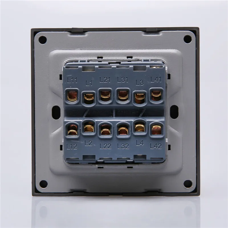 UK-Standard-Luxury-Gold-Switch-Panel-wall-switch-110-250V-10A-touch-swich-and-4-gang (2)