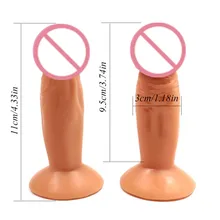 Sex shop Hot Female Masturbator Artificial Dildos realistic Flexible Penis with Suction Cup15 3CM Medical PVC