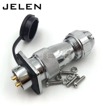 

WF20 series waterproof connectors 4 pin Plugs sockets, Industrial power cord connector, Waterproof panel mount connector 4pin