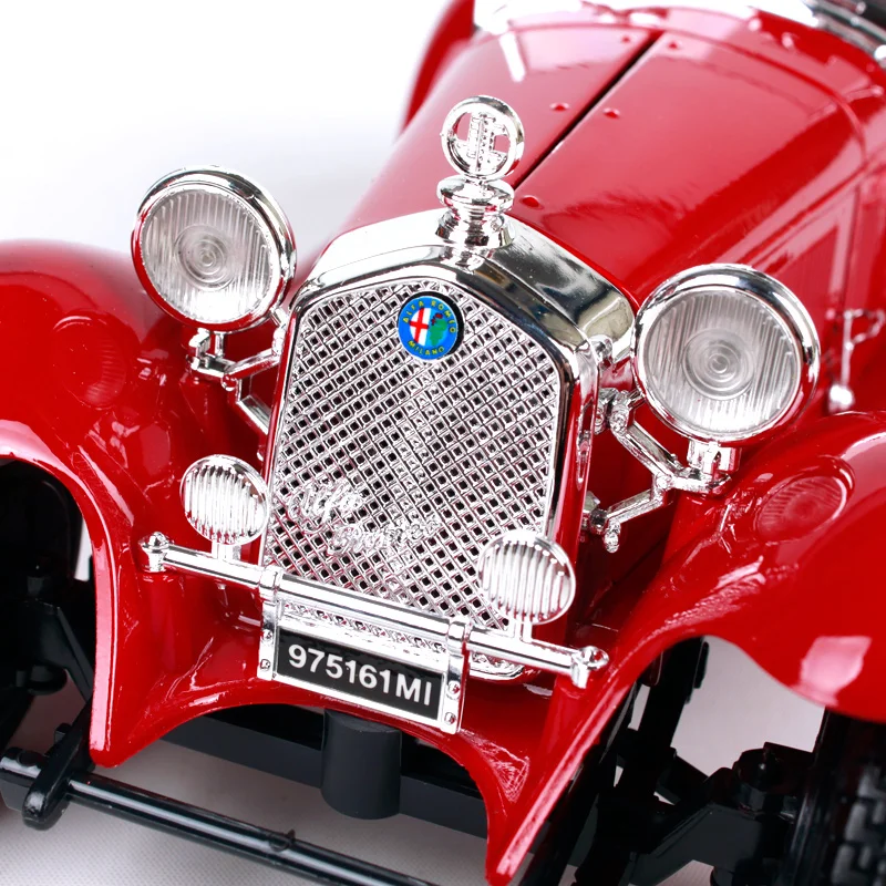 Bburago 1:18 alfa 8c 2300 spider touring синий красный автомобиль литья под давлением 245*102*70 мм классическая модель автомобиля Автомобильный коллектор для фанатов 12063