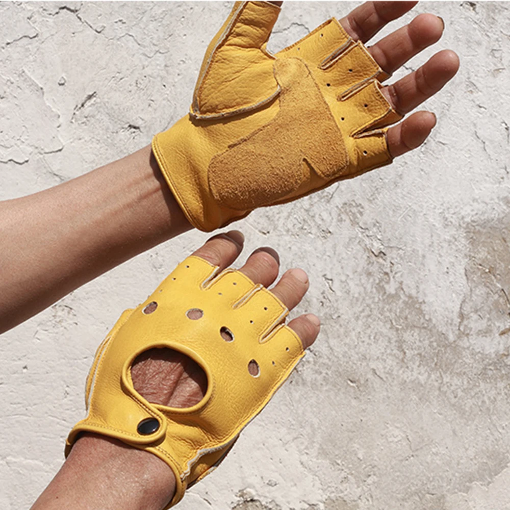Motorcycle Gloves Genuine Cowhide Leather Men Brown Retro motorsiklet Half Finger Gloves Motorbike Guantes Moto Riding Gloves Motorcycle Gloves Genuine Cowhide Leather Men Brown Retro motorsiklet Half Finger Gloves Motorbike Guantes Moto Riding Gloves