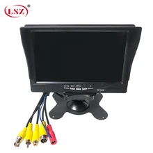 LSZ 7 inch car monitor with sun visor 12v-24v wide voltage design Infrared remote control 800(rgb)* 480(pixels) pal/ntsc/auto