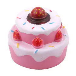 Сладкий Squeeze Jumbo клубничный торт Ароматические супер замедлить рост игрушки дети милые Squeeze игрушечные приколы розыгрыши