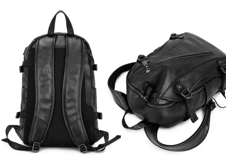 Новое поступление мужской рюкзак модные рюкзаки из искусственной кожи Внешний USB зарядка сумка для ноутбука Разъем для наушников Мужской Противоугонный рюкзак