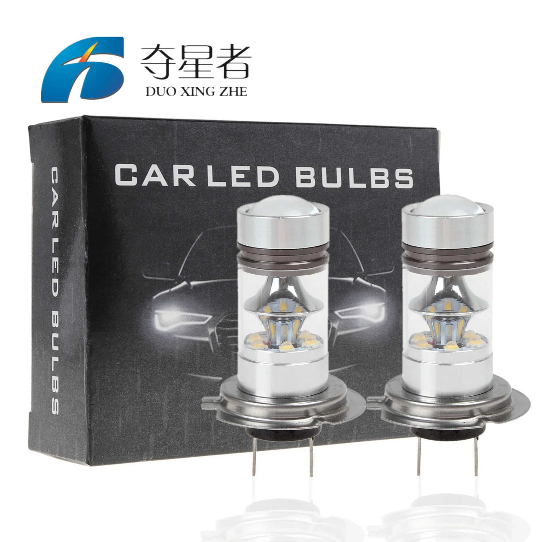 

Car LED High-power Fog Light Lamp H7 100W 20 LED Fog Light Bulb Ice Lamp for Auto Tuning Car Universal Car Accessories