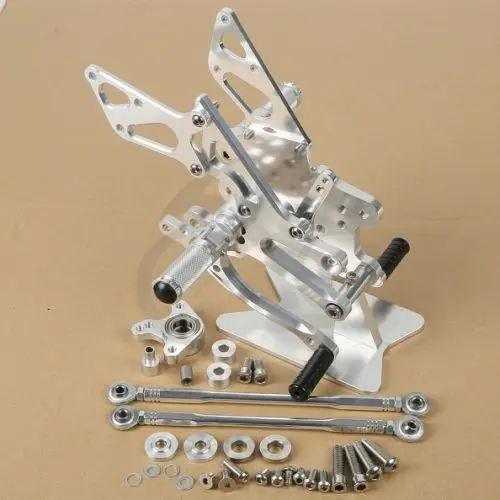 

CNC Silver Front Racing Foot Rest Pegs Set For Honda CBR600RR 2003-2006 2005 04