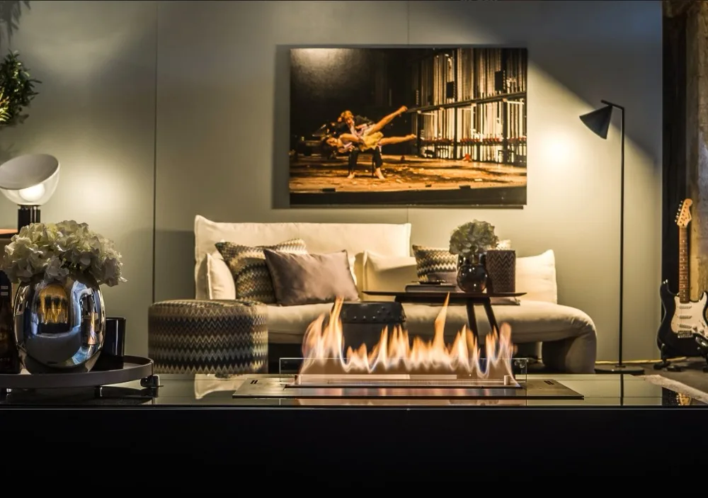 on sale 48 inch in wall fireplace ethanol burner with remote control | Обустройство дома