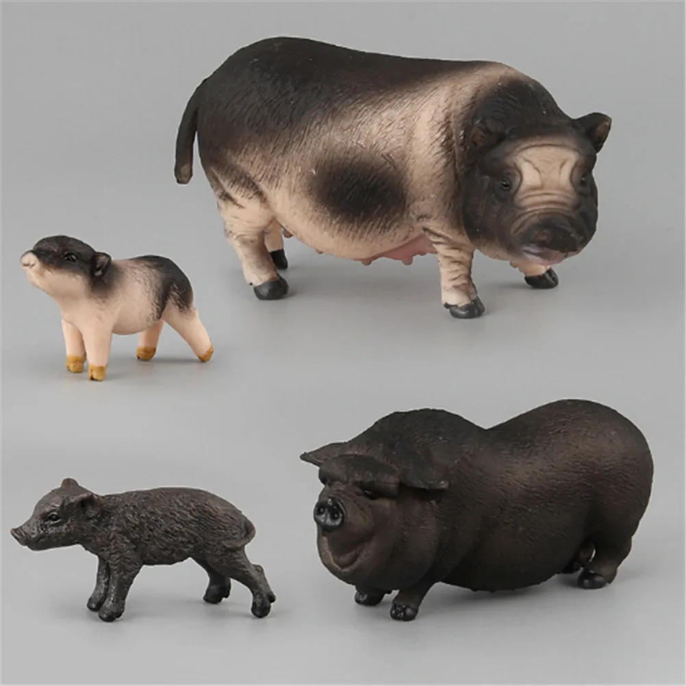 

Original Farm Animal Domestic Pig Family Set Figurine Pig Figure For Children Kids Educational Figure Toy Gift