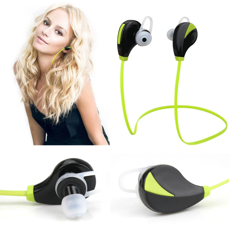 New Bluetooth earphone Wireless Headset Stereo Sports mp3 Studio Music With Mic Handsfree Sweatproof for iPhone 6 7 phone | Электроника