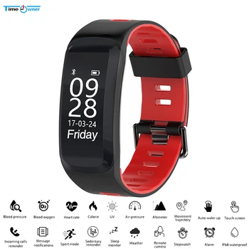 

Time Owner F4 Smart Bracelet Professional Waterproof Smart Wristband Support Heart Rate Tracker Multimode Sport Monitor Bracelet