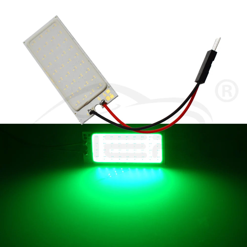 2X T10 COB 24 SMD 36SMD 48Led Панель Белый Красный Автомобильный светодиодный светильник для салона стояночный светильник для чтения карта лампа купольная гирлянда BA9S DC 12V