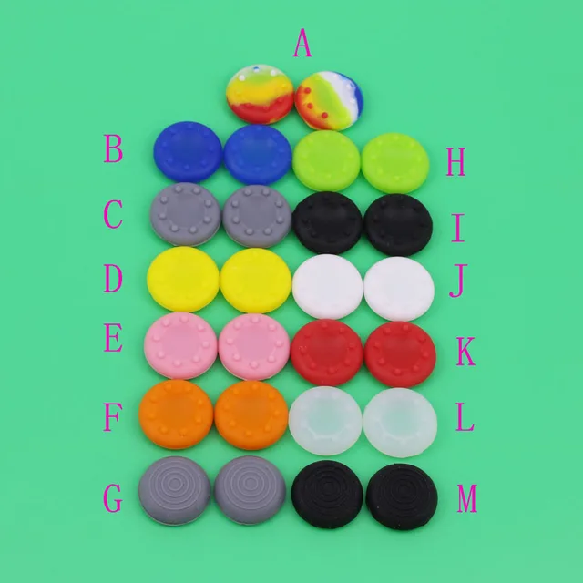 Special Price 10pcs For PS4 for XBOX ONE Joystick Caps Colorful Silicone Analog Controller Thumb Stick Grip Thumbstick Cap Cover Key Protector