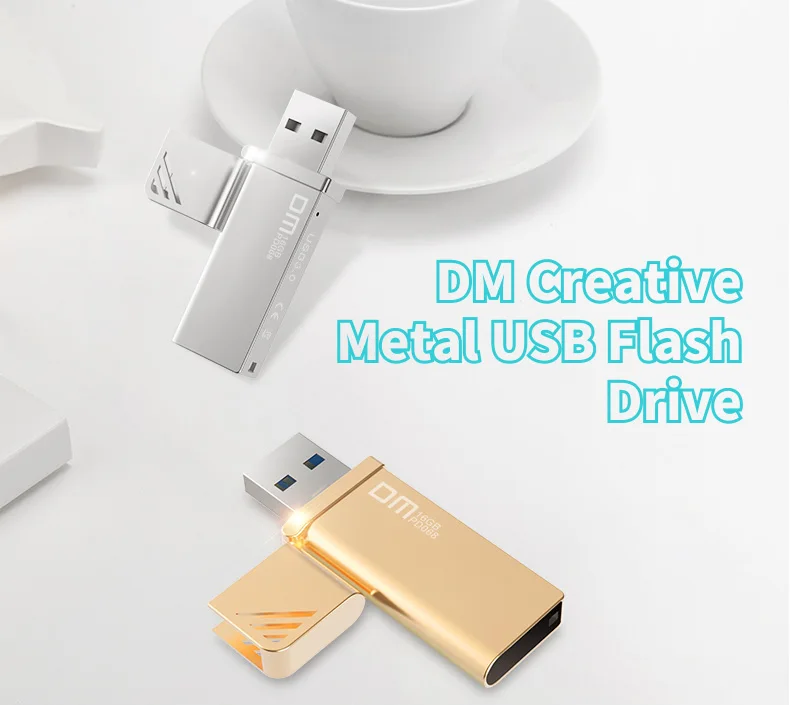 DM PD068 16 ГБ 32 ГБ 64 Гб 128 ГБ 256 ГБ USB флеш-накопители металлический USB 3,0 флеш-накопитель высокоскоростная запись от 10 МБ/s-60b/с