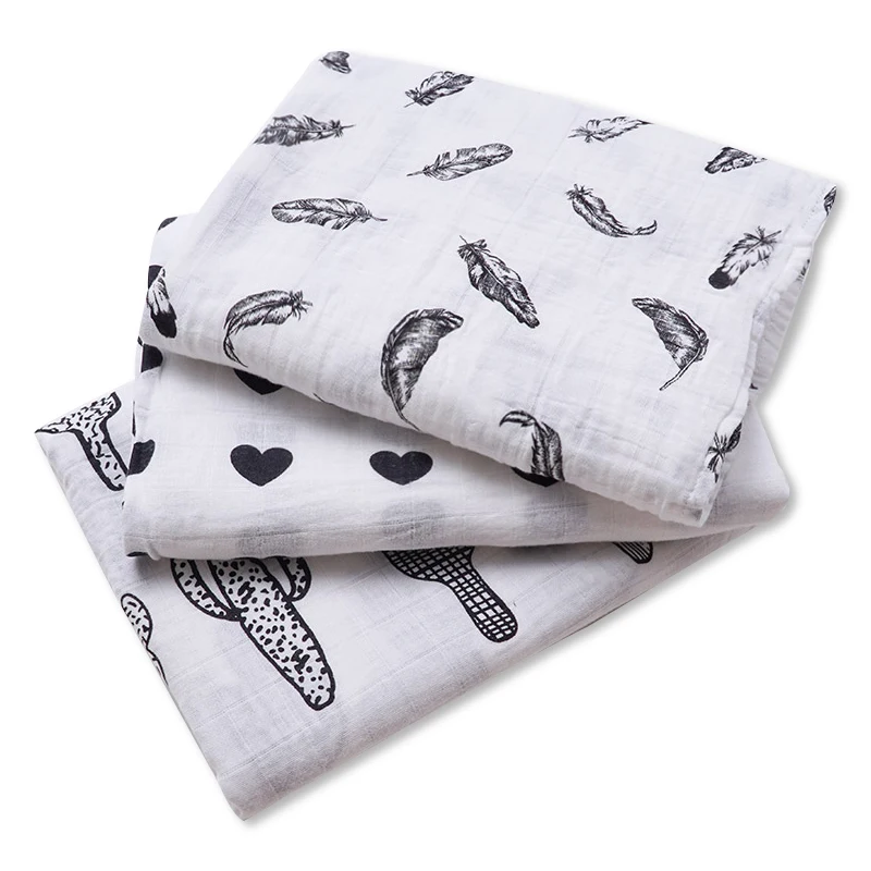 Muslin Life Muslin Baby Blanket Cotton Bamboo Super Soft Baby Swaddle