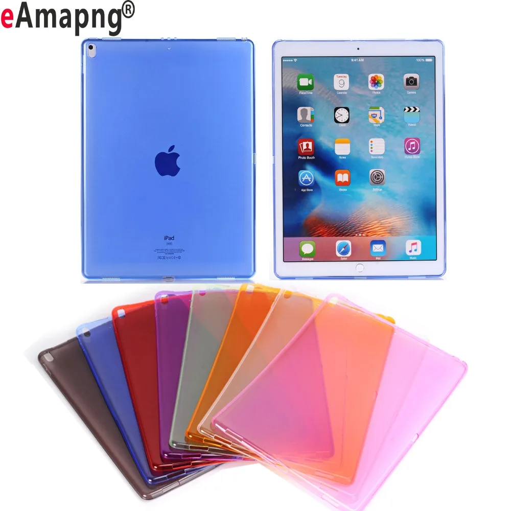 For ipad pro 12 9 case tpu soft protector 2017 semi bezel back cover