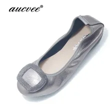 34-43) Женская обувь балетки из натуральной кожи на плоской подошве без застежки женские нескользящие туфли на плоской подошве женская обувь Лоферы большой размер