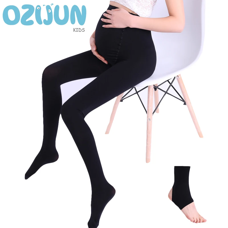 Maternità Abbigliamento Primavera Estate 200D Velluto Incinte Collant Colore Nero Alta Elastico Calzamaglie Confortevole femme enceinte calzini