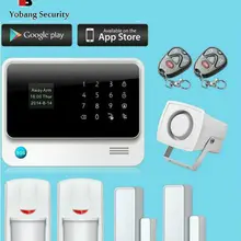 Yobang безопасности приложение управление Wi-Fi GSM SMS сигнализации наборы беспроводной Alarmes для дома Анти-кражи закрыть/открыть дверь сенсор детектор движения