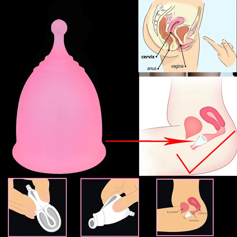 2 шт стерилизатор Женский Менструальный стакан женский гигиенический вагинальный период Менструальный силиконовый многоразовый менструационный коллектор