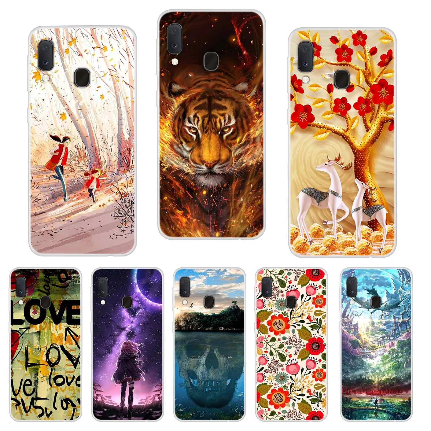 

For Samsung Galaxy A20 A20E Phone Case Silicone Soft Tpu Full Cover For Samsung Galaxy A10 A20 A30 A40 A50 A70 Cases Fundas Capa