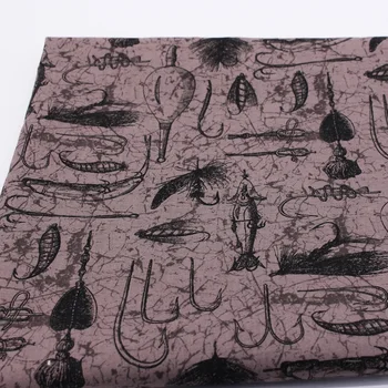 

CMCYILING Novelty Prints Cotton Fabric For Sewing Vintage Fabric Printed Cotton Cloth Diy Fish Fabric 91*110cm