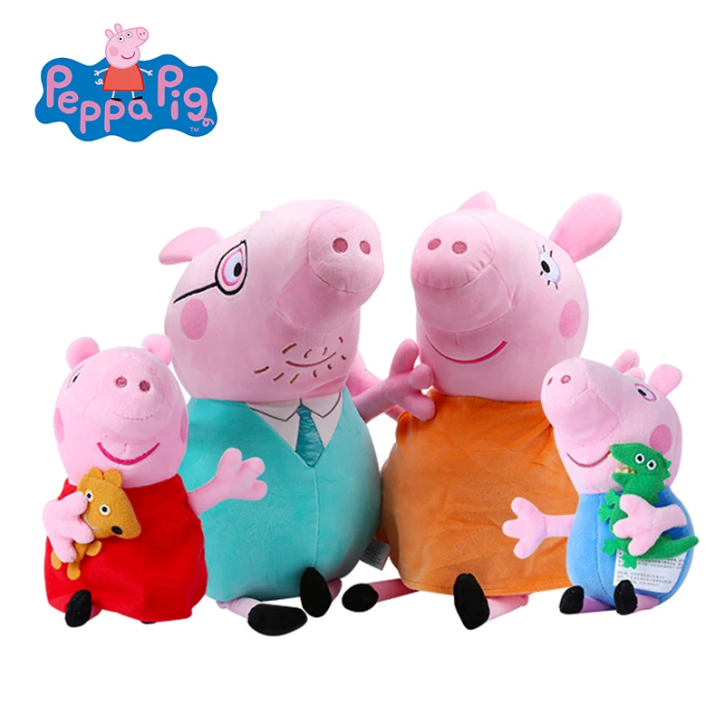 Оригинальный бренд Peppa Pig плюшевые игрушки 19 см/7 5 ''Peppa George Семейные Игрушки для