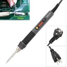 1 шт. цифровой электрический паяльник 60 Вт CXG C60W ЖК-подсветка Регулируемая температура ЕС/США штекер+ y-тип железный каркас