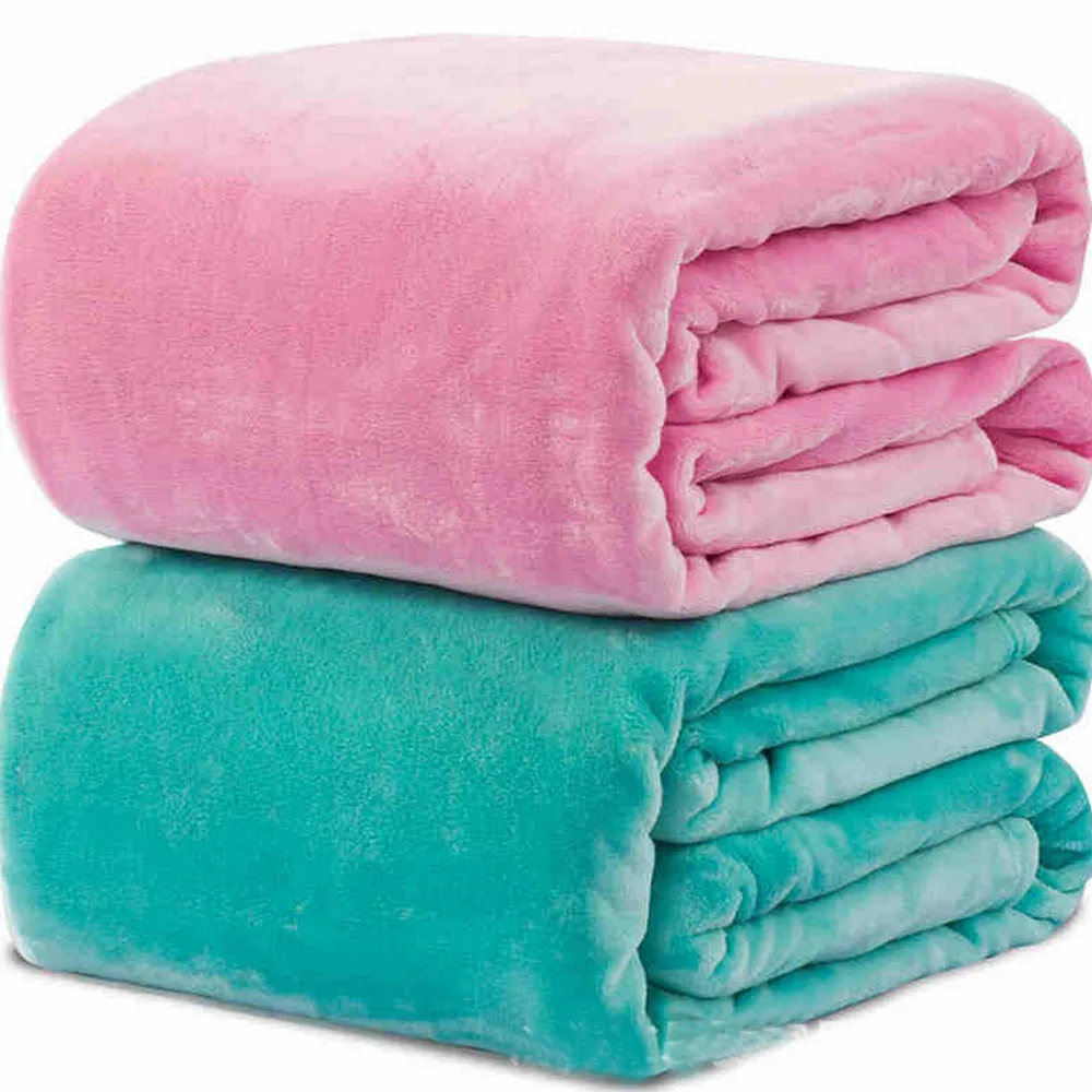 50*70cm Small Super Soft Blanket Warm Solid Warm Micro Plush Fleece