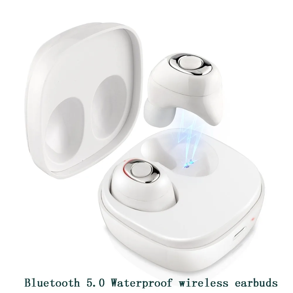 Waterproof ture wireless earbuds bluetooth 5.0 wireless headphones